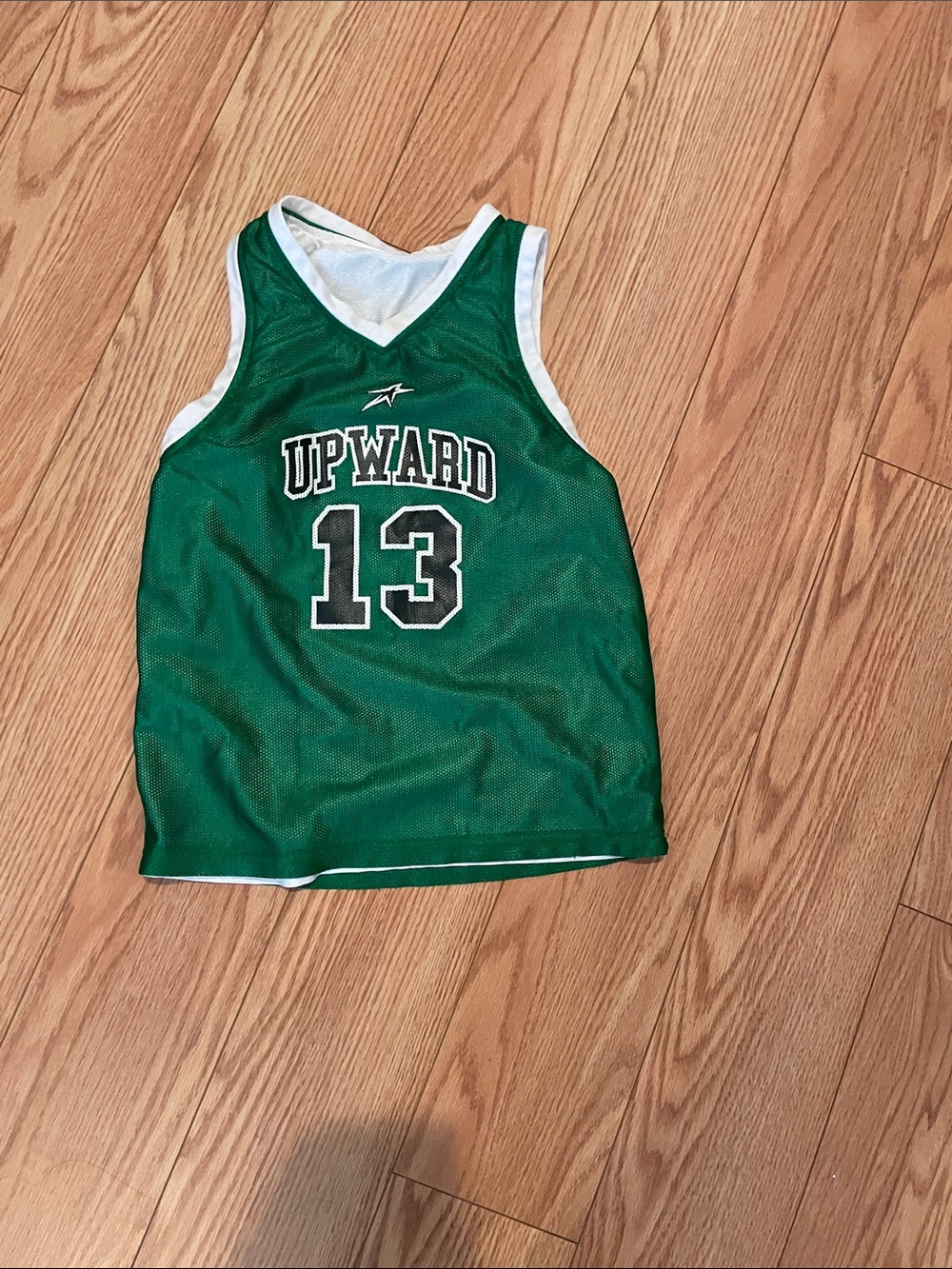 Green "Upward" Basketball Jersey #13